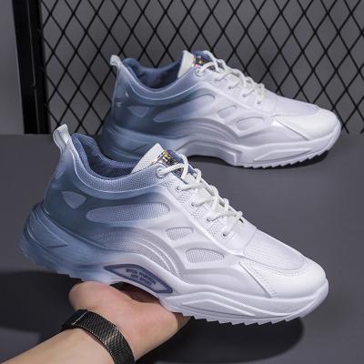 China Popular Mesh Sneakers Men's Sports Shoes Breathable Student Running Shoes Cushioning for sale