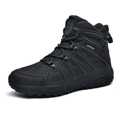 China Anti-Smell Men Tactical Shoes Combat Boots Lightweight Durable Outdoor Work Boots For Men for sale