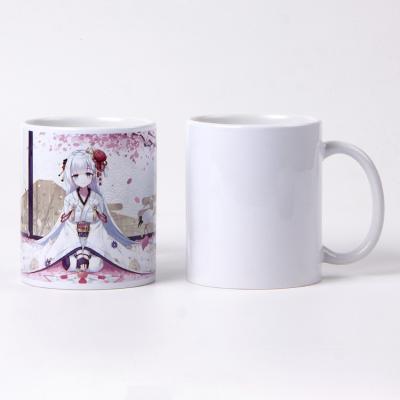 China Microwave And Dishwasher Safe China Supplier Wholesale Bulk Customized High End Cheap White Ceramic Sublimation Vacuum Coffee Mug With Logo For Sublimation for sale