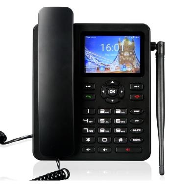 China Auto Focus 4G VOLTE Black Color Fixed Wireless Landline Home Use Desk Phone for sale