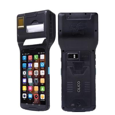 China Handheld Computer CM550X android hand-held terminal portable data acquisition and printing one machine thermal self-adhesive label ticket machine for sale