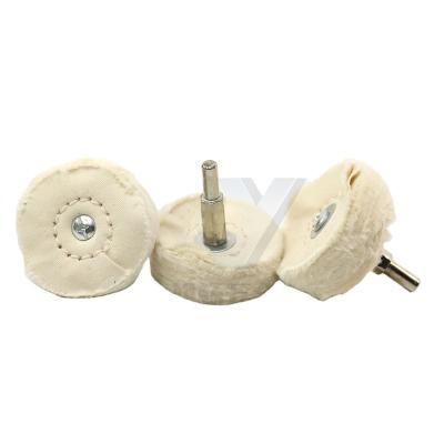 China High Efficiency 2inch Polish Pad Brush Wheel Power Drill Polishing Pad F Metal Soft Head Mirror Polishing for sale