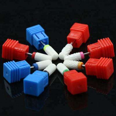 China High Speed ​​Professional High Speed ​​High Accuracy Ceramic Nail Art Polishing Nail Drill Bit Acrylic Ceramic Nail Drill Bit for sale