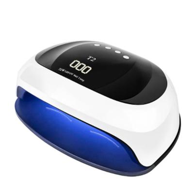 China LED Gel Nail Lamp Professional High Power Gel Nail Dryer Dryer Machine Sensor Fast Cure Connector 72W LED Intelligent UV Lamp Polish Smart UV Lamp for sale