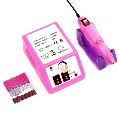 China Easy Apply Premium Pink Nail Drill Machine Manicure Handpiece Pedicure Strong Premium Nails Electric Nail Drill Machine for sale