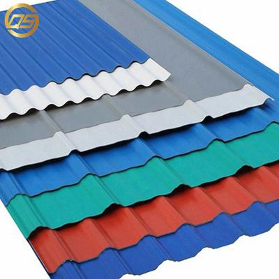 China For Floor Corrugated Color Coated Aluminum-zinc Steel Plate Prepainted 24 Gauge PPGI Corrugated Galvanized Steel Roofing Sheet for sale