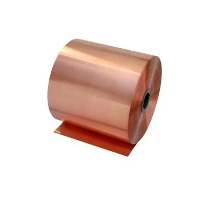 China High Tensile Strength Factory Customized Cu99.9%min T2 Soft / Half Hard Pure Alloy Thin Copper Foil / Strip Coil for sale