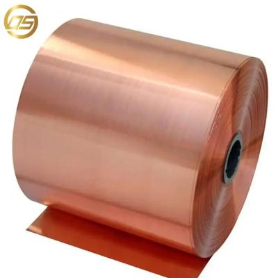 China High Tensile Strength 0.01mm Thickness Copper Refrigeration Coil Copper Foil Tape For Electronics Copper Sheet Coil for sale