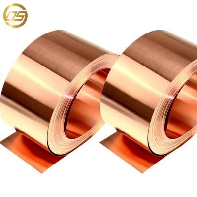 China High Tensile Strength Red Copper 99.9% pure copper strip C11000 C12000 C5091 decorative grounding copper wire coil foil roller phosphor bronze coi for sale