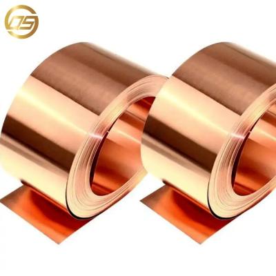 China High Tensile Strength H60 H65 C11000 C12000 battery 0.5 mm 2mm 20mm copper tube pancake coil copper tape for sale