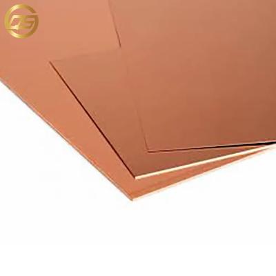 China High Tensile Strength China Factory C10100 C11000 99.99% Purity Copper Plate Sheet for sale