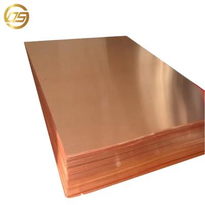 China High Tensile Strength Customized China Factory Direct Supply C11000 99.99% Copper Plate Sheet For Export for sale