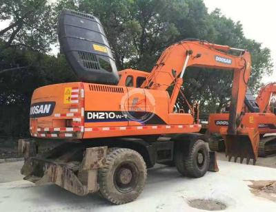 China Machinery Repair Shops Used Used Wheeled Digger Hitachi Volvo 20ton 21ton Doosan 210W Wheeled Excavator for sale