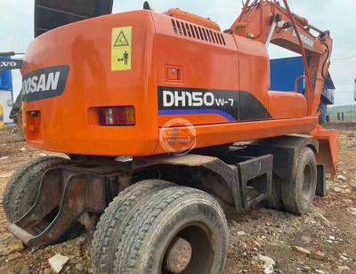 China Used Machinery Repair Shops Excavators 13ton Machine 14ton Wheel Digger Doosan 150W Used 15ton Wheeled Excavator for sale