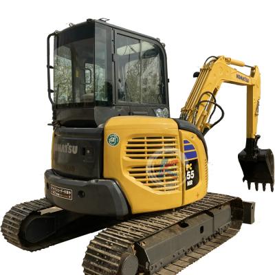 China Hydraulic crawler backhoe used Komatsu PC55 Mr-2 mini excavator Komatsu with blade and breaker line 0.22 m; ³ for sale