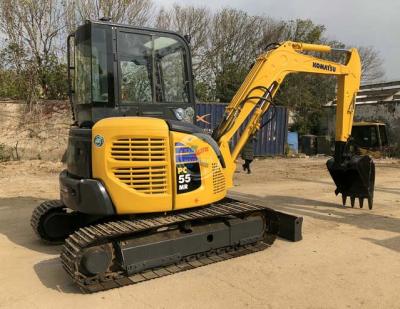 China Komatsu PC55 Mr-2 Mini Excavator Komatsu Mini Original Japanese Small Crawler Used Komatsu Excavator with blade and breaker line 0.22 m; ³ for sale