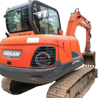 China Machinery Repair Shops Second Hand Excavator Crawler Digger Doosan DX60 6 Tons Hydraulic Used Excavator for sale