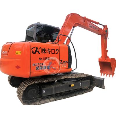 China Second Hand Excavators Machine Crawler Digger HITACHI ZX70 7tons Hydraulic Excavator Used Excavator 0.33-0.38mÂ ³ for sale