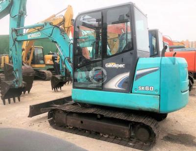 China Machinery Repair Shops Used Crawler Excavator Small 8ton Kobelco Second Hand Kobelco SK60-8 Excavator for sale