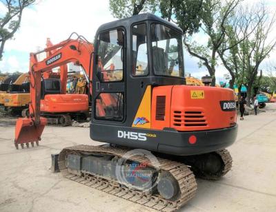 China Machinery Repair Shops Doosan DH55 Used Hydraulic Excavators Digger Doosan 5ton 6ton Second Hand Excavator for sale