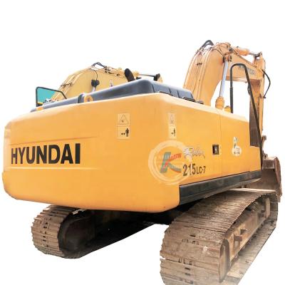 China High Quality Second Hand Machinery Repair Factory Price Machine Middle / Big Crawler Digger Hyundai 215 Hydraulic Used 21tons Excavator With CE for sale