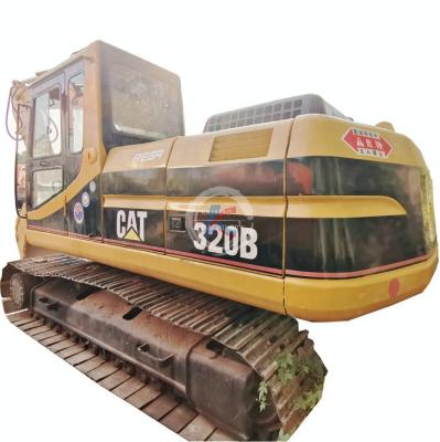 China Japanese Hydraulic Mining Machine Cat 320B Digger 20 Ton Used Excavators 1m² ³ for sale