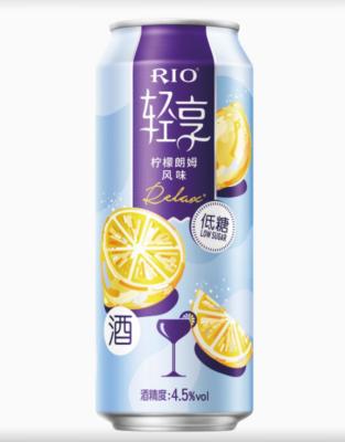 China New Hot White Wine Lemon Rum 5% vol. 2022 Party Product RIO Premade Cocktail Fruit Drink Bottle Flavored With Low Sugar Alc.5%vol Net.500ml for sale