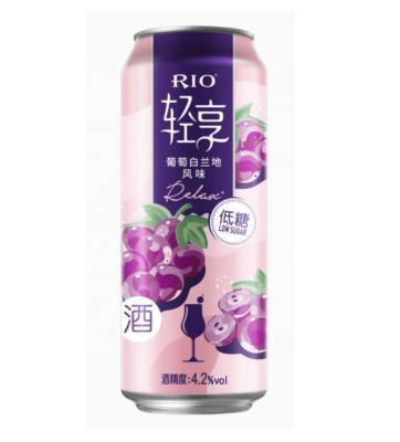 China Party RIO Premade Cocktail Fruit Drinks Vat Grape Flavored Cocktail With Low Sugar Alc.4.2%vol Net.500ml for sale