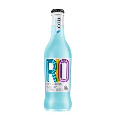 China RIO Cocktail FRUIT Drinks Alcoholic Classic Blue Rose Whiskey Flavored Bottles Gathering Bar Holiday Family Friends Dinner 275ml 275ml for sale