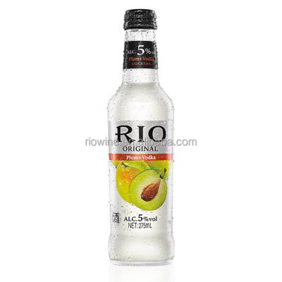 China RIO Brand Flavored Liquor In 275ml Glass Bottle 5% Liquor Nightclub Drinks RIO Original | Plum for sale