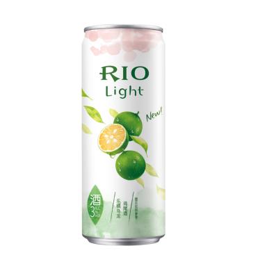 China Party RIO cocktail fruit drinks alcoholic DRINKS wholesale 3%vol kumquat oolong tea vodka cocktail green tea flavored aluminum can for sale