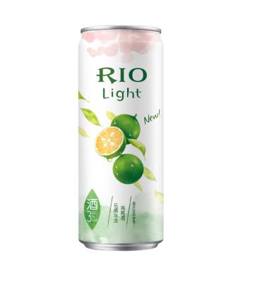 China Party RIO cocktail fruit drinks alcoholic DRINKS wholesale 3%vol kumquat oolong tea vodka cocktail green tea flavored aluminum can for sale