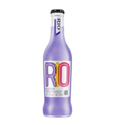 China RIO Cocktail Fruit Drinks Wine Alcoholic BEVERAGES Blueberry Vodka Flavor Bottles for Family Gatherings Holiday Dinner Bar 275ml 275ml for sale