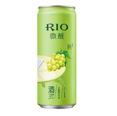 China Party RIO COCKTAILCHINA FRUIT DRINKS WINE CAT LITTLE BEAUTIFUL PREMIXED White Portuguese Cocktail 330ml Grape-flavored Aluminum Can for sale