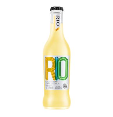 China Party RIO COCKTAIL FRUIT DRINKS ALCOHOLIC DRINKS PREMIXED VODKA FLAVORED COCKTAIL ORANGE ALC 4.3%VOL, BLACKCURRANT 24BTL*275ML for sale