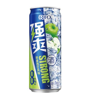 China Party Products Alc.8%Vol Green Apple Flavor Creative Export Beverage Aluminum Can for sale