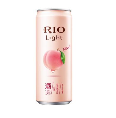 China Party RIO ALCOHOLIC DRINKS CHINA FRUITS Peach Elderflower Cocktail Small Beautiful WINE Alc.3%Vol DRINK Series White Aluminum Can for sale