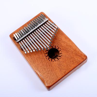 China Wholesale 2020 Kalimba 17 Key Finger Mahogany Solid Mahogany Wood Piano For Gift for sale