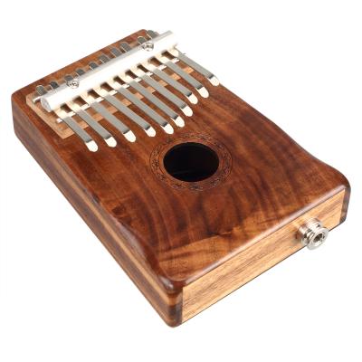 China With Pickup Koa Mini Kalimba 10 Keys Finger Portable Piano Mbira With Pickup for sale