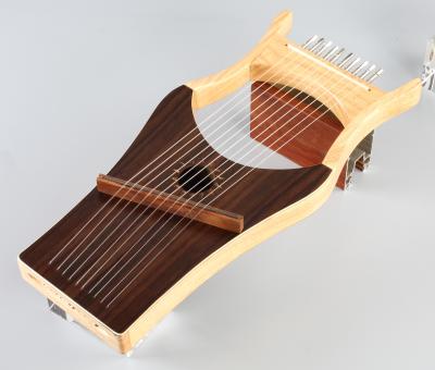 China 2020 Rose Wood 10 String Lyre Harp Lyra Harp 43*35*20.5cm for sale