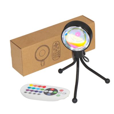 China Modern 5V USB Halo Lamp Tripod LED Sun Rainbow Sunset Projection Lamp for Room Decoration for sale