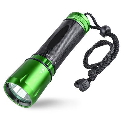 China Wholesales Waterproof Lamp IP68 High Power LED Scuba Diving Torch Light Flashlight With Battery 61mm*46mm*214mm for sale