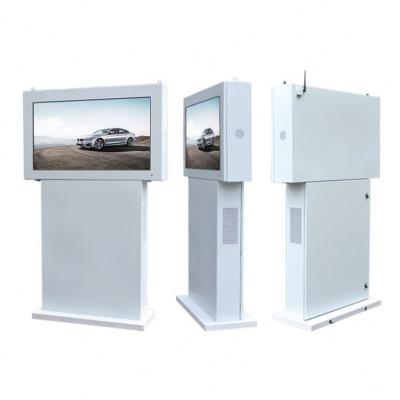 China 55 Inch Waterproof Floor Standing IP65/IP55 2500nits High Brightness Outdoor Digital Kiosk for sale