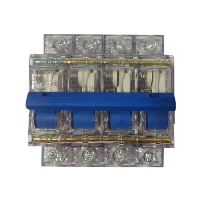 China Good Prices Air Circuit Breaker MCB Miniature Type C DZ47-63 4P 6-63A 50Hz Transparent Circuit Breaker 4.5KA for sale