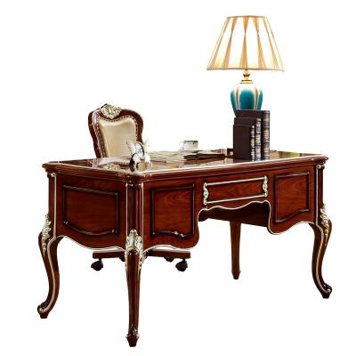 China High Quality Home Office European Executive Table Office Storage Style Swivel Table and Study Chair Set for sale