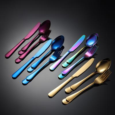 China Viable Classic Flatware 5PCS Stainless Steel Silverware Cutlery Set Custom Box Package for sale