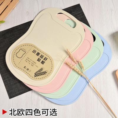 China Modern biodegradable natural wheat Straw Resistant Kitchen pp cutting cutting board for sale