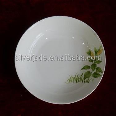 China Viable White Ceramic Round Pasta Dish for sale