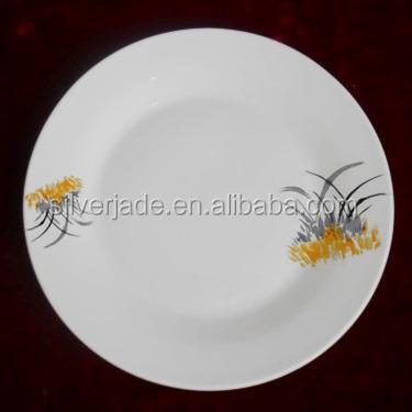 China Viable Round Flower Ceramic Dinner Dish for sale