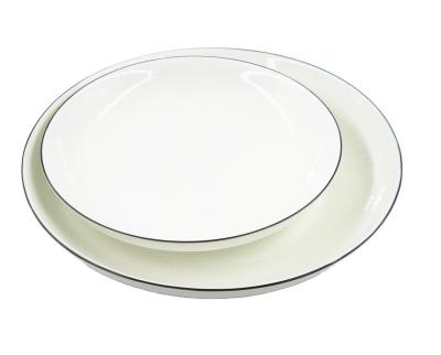 China Sustainable high quality bone china tableware, white for sale